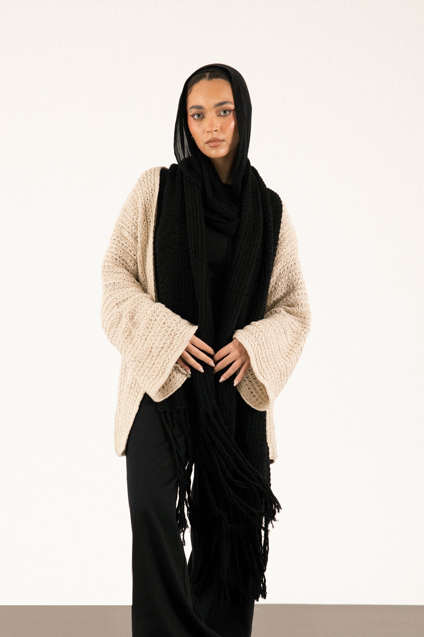 Knit Scarf in Black