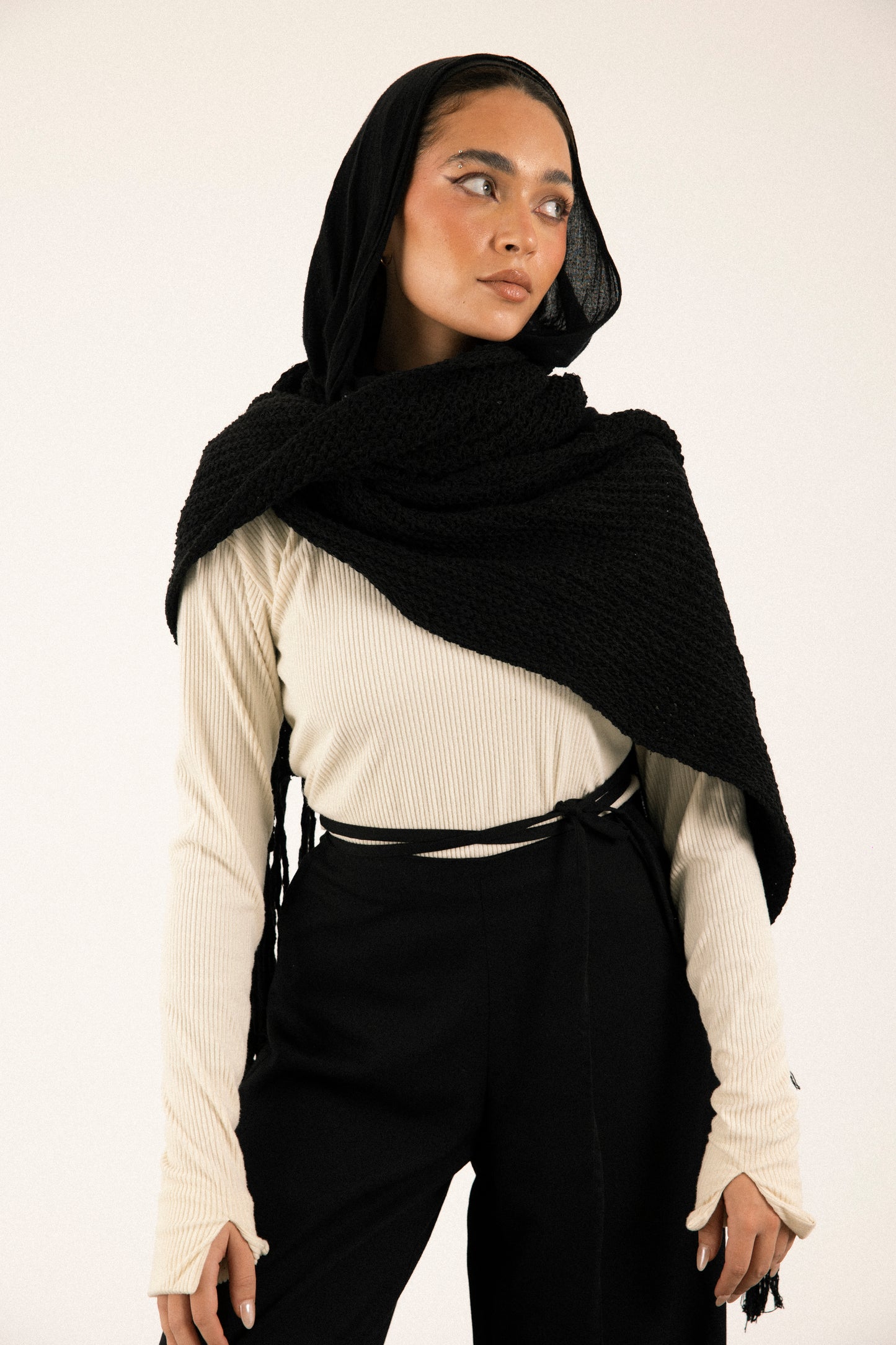 Knit Scarf in Black