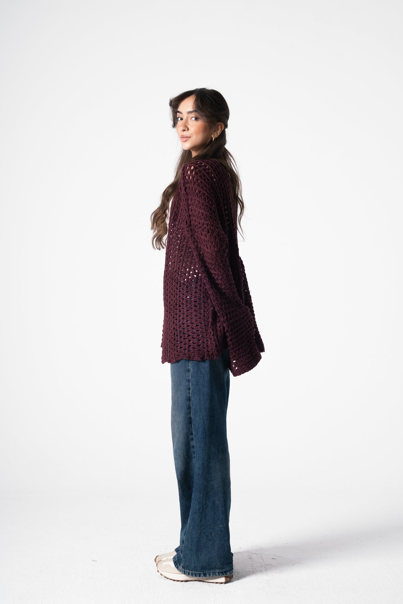 Warm Embrace Knit Cardigan in Burgundy