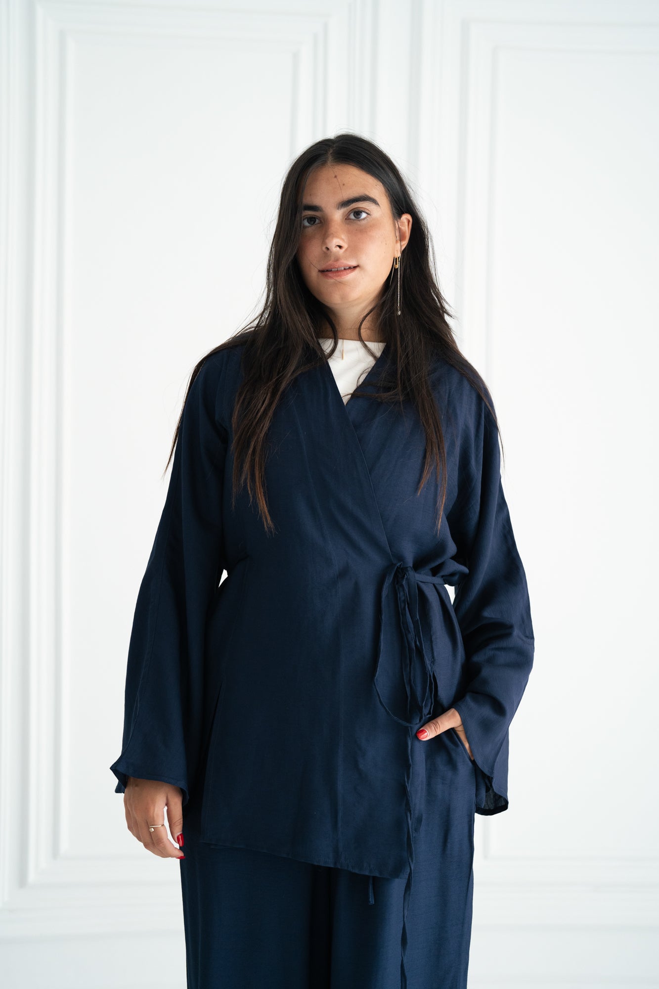 Soft Flowy Set in Navy