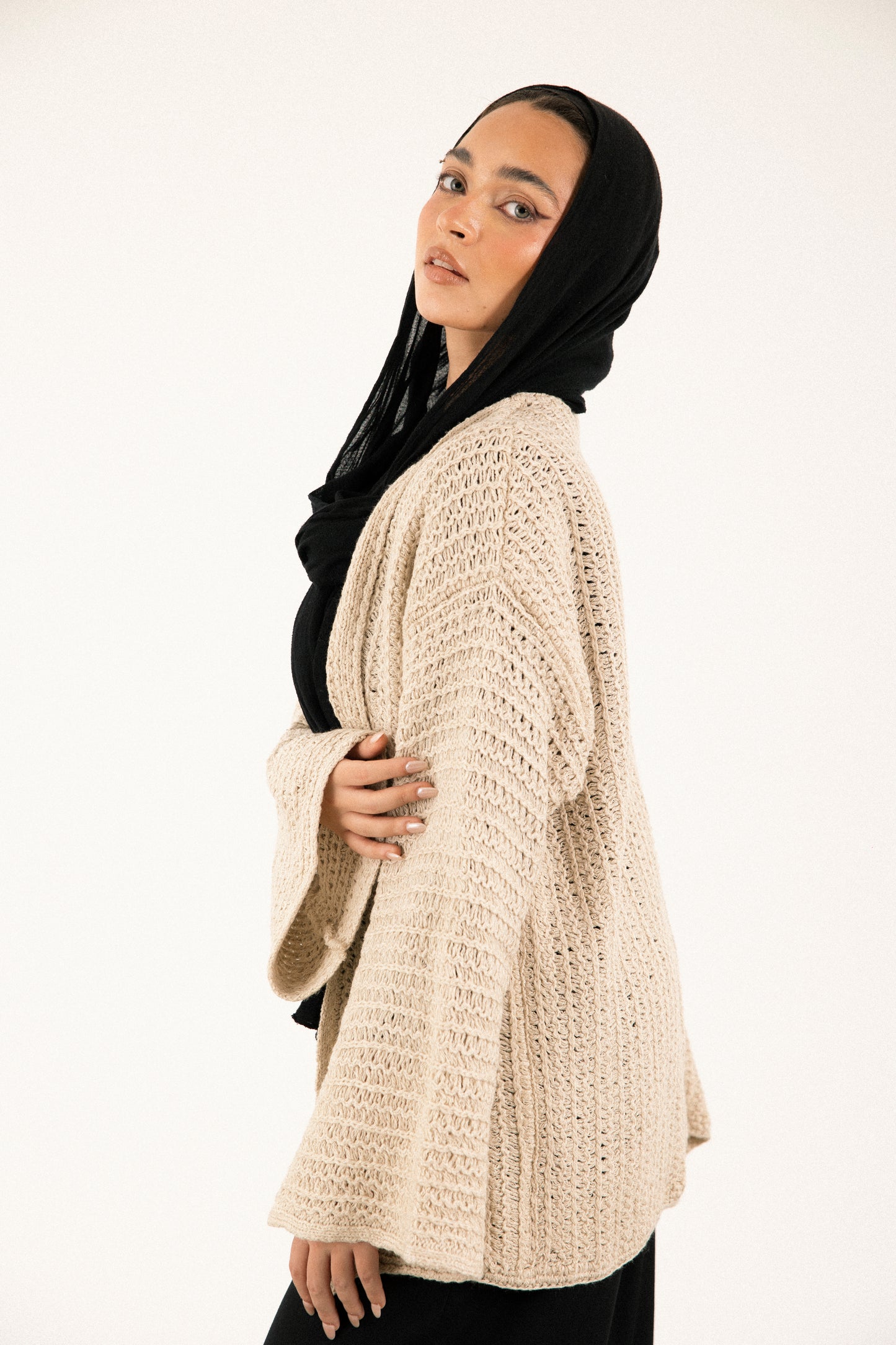 Warm Embrace Knit Cardigan in Greige