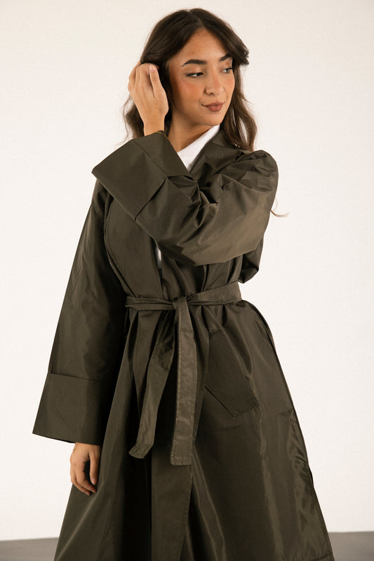 All-Weather Hustle Coat in Olive