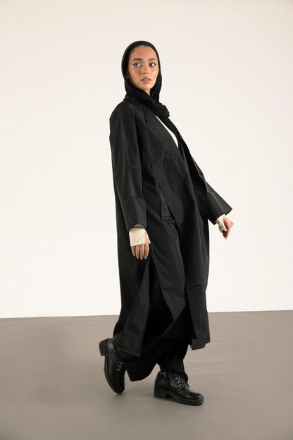 All-Weather Hustle Coat in Black