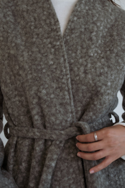 Cloud Mohair Cardigan in Olive