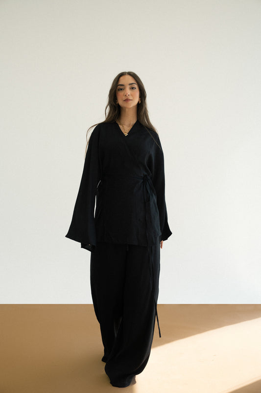 Soft Flowy Set in Black