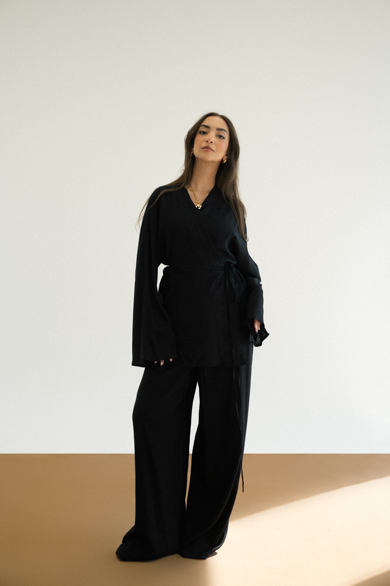 Soft Flowy Set in Black