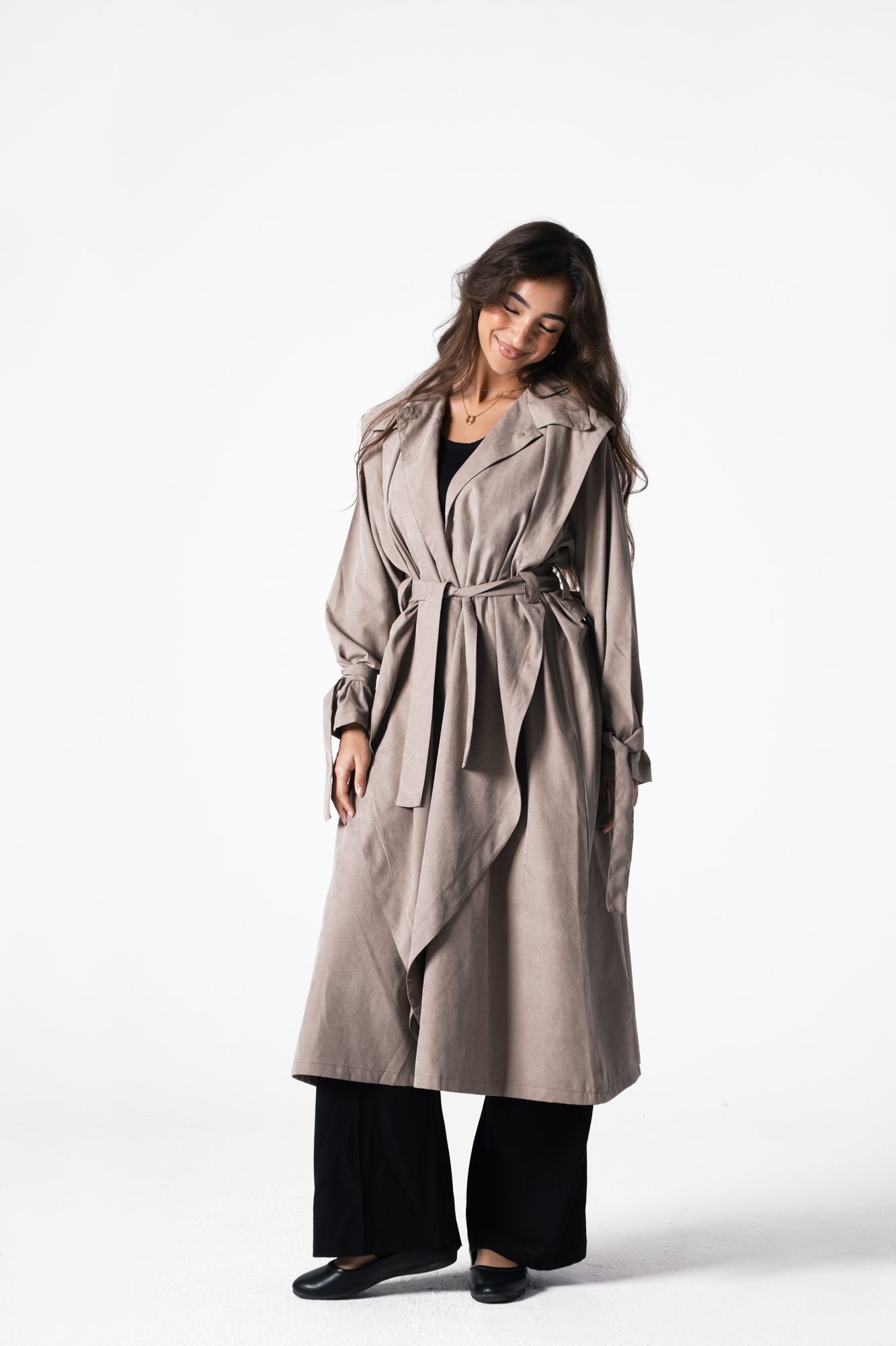 City Trench Coat in Greige