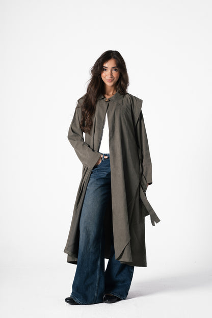 City Trench Coat in Olive
