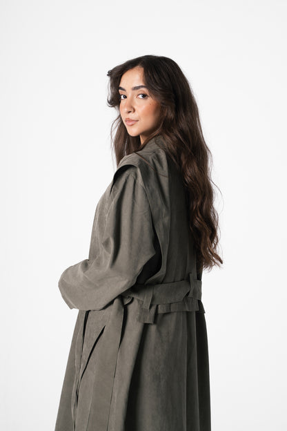 City Trench Coat in Olive