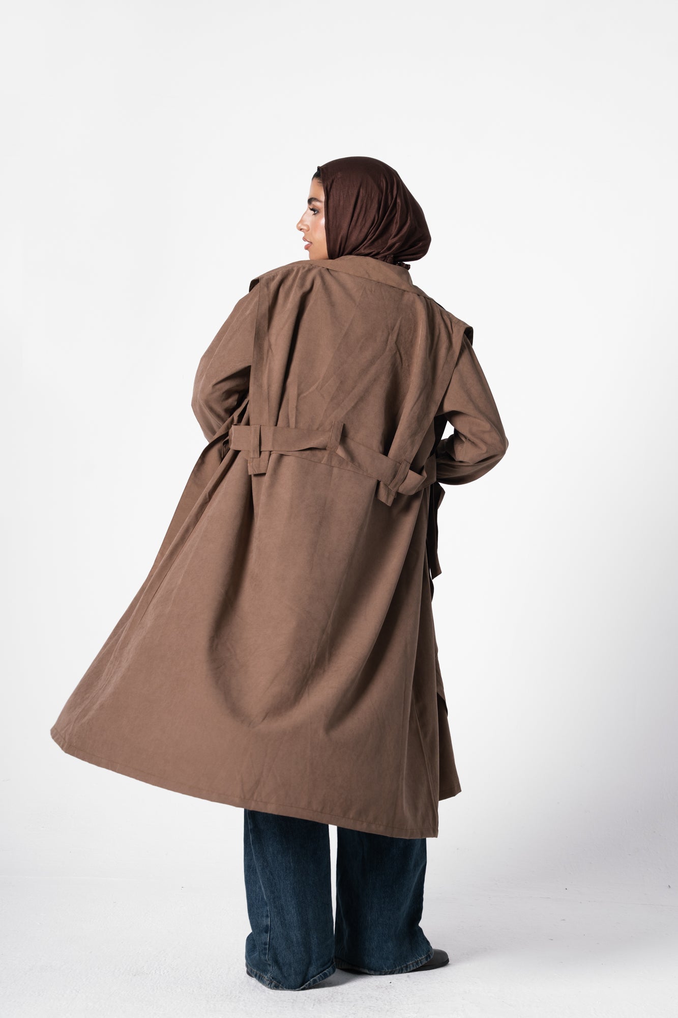 City Trench Coat in Brick