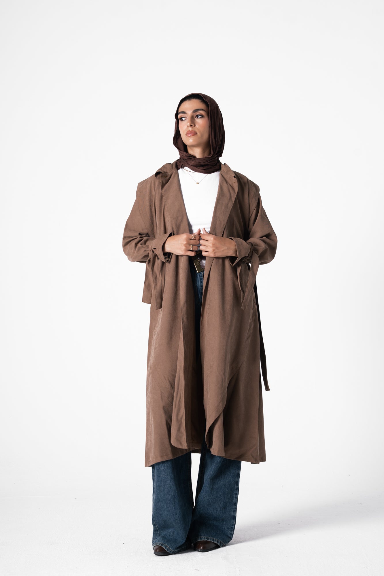 City Trench Coat in Brick