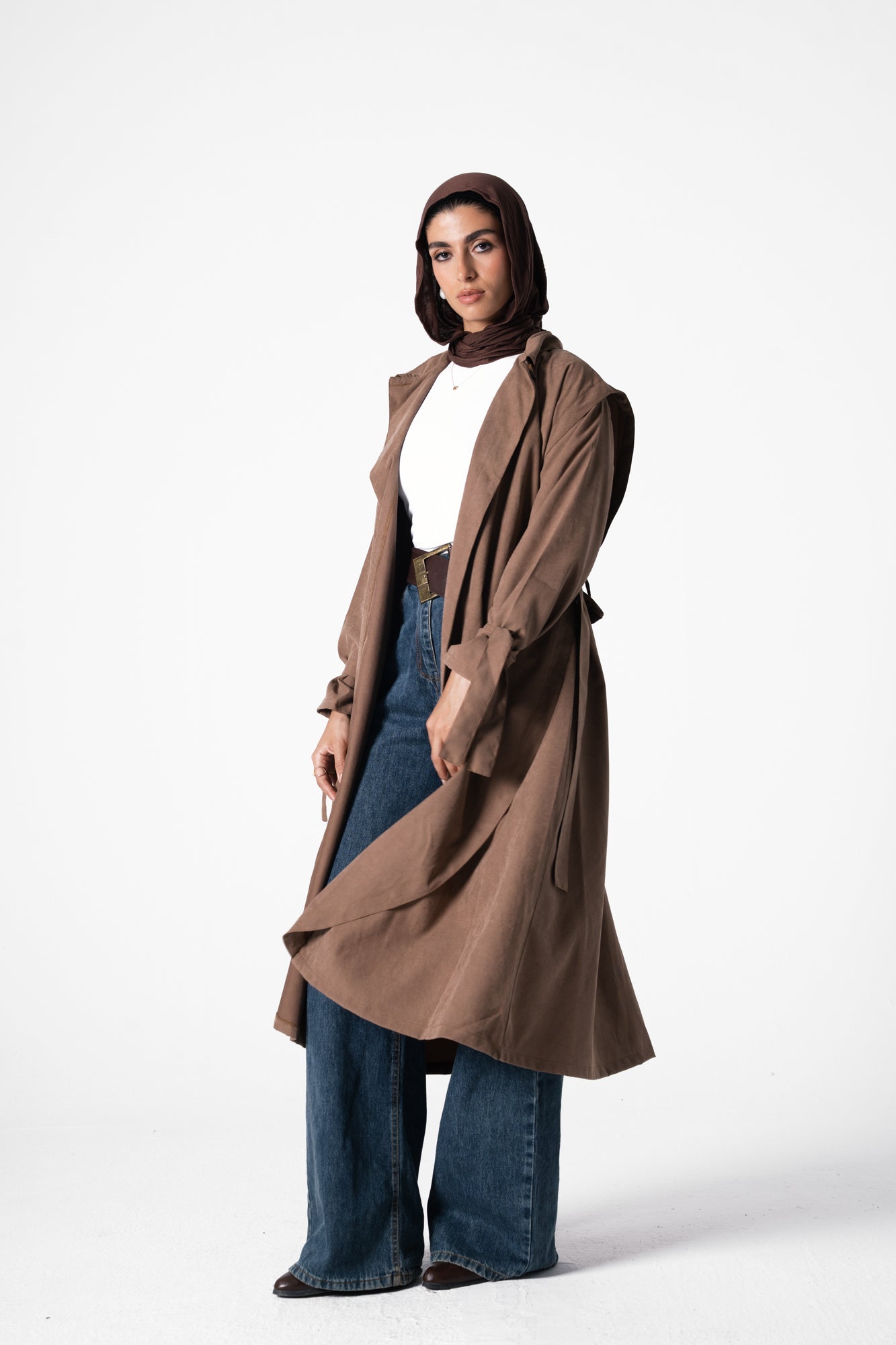 City Trench Coat in Brick