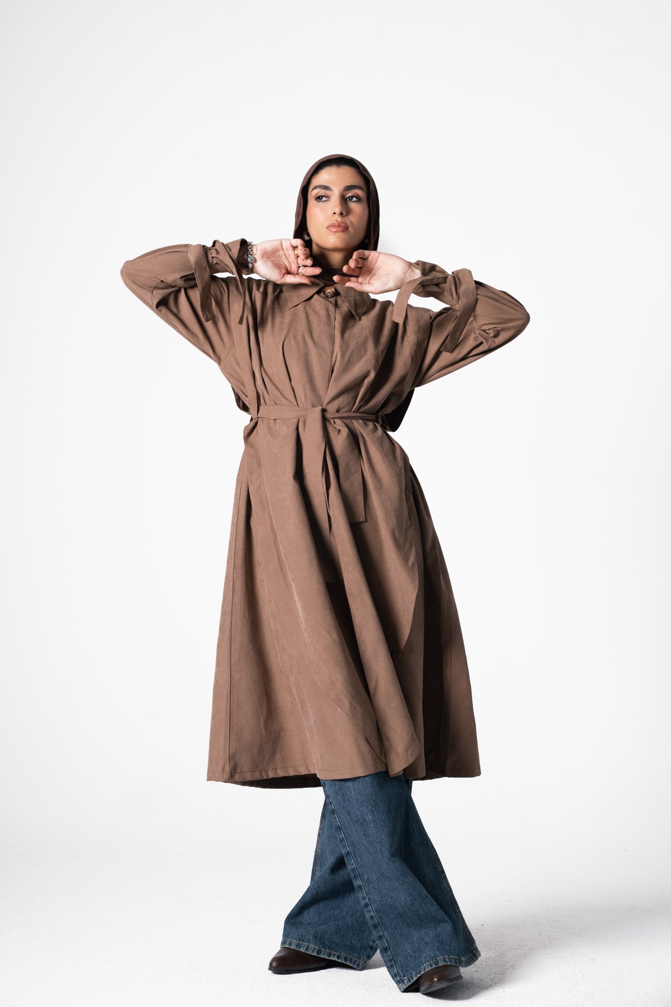 City Trench Coat in Brick