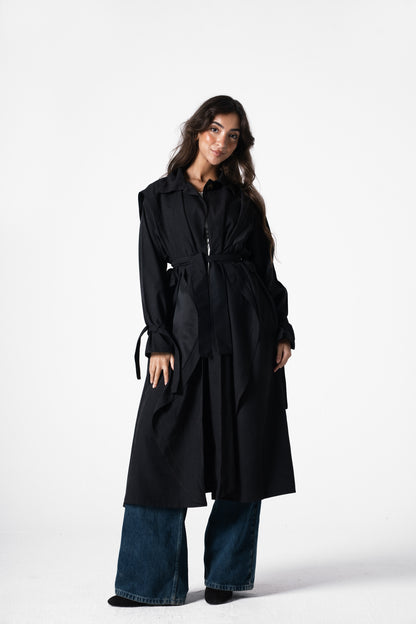 City Trench Coat in Black