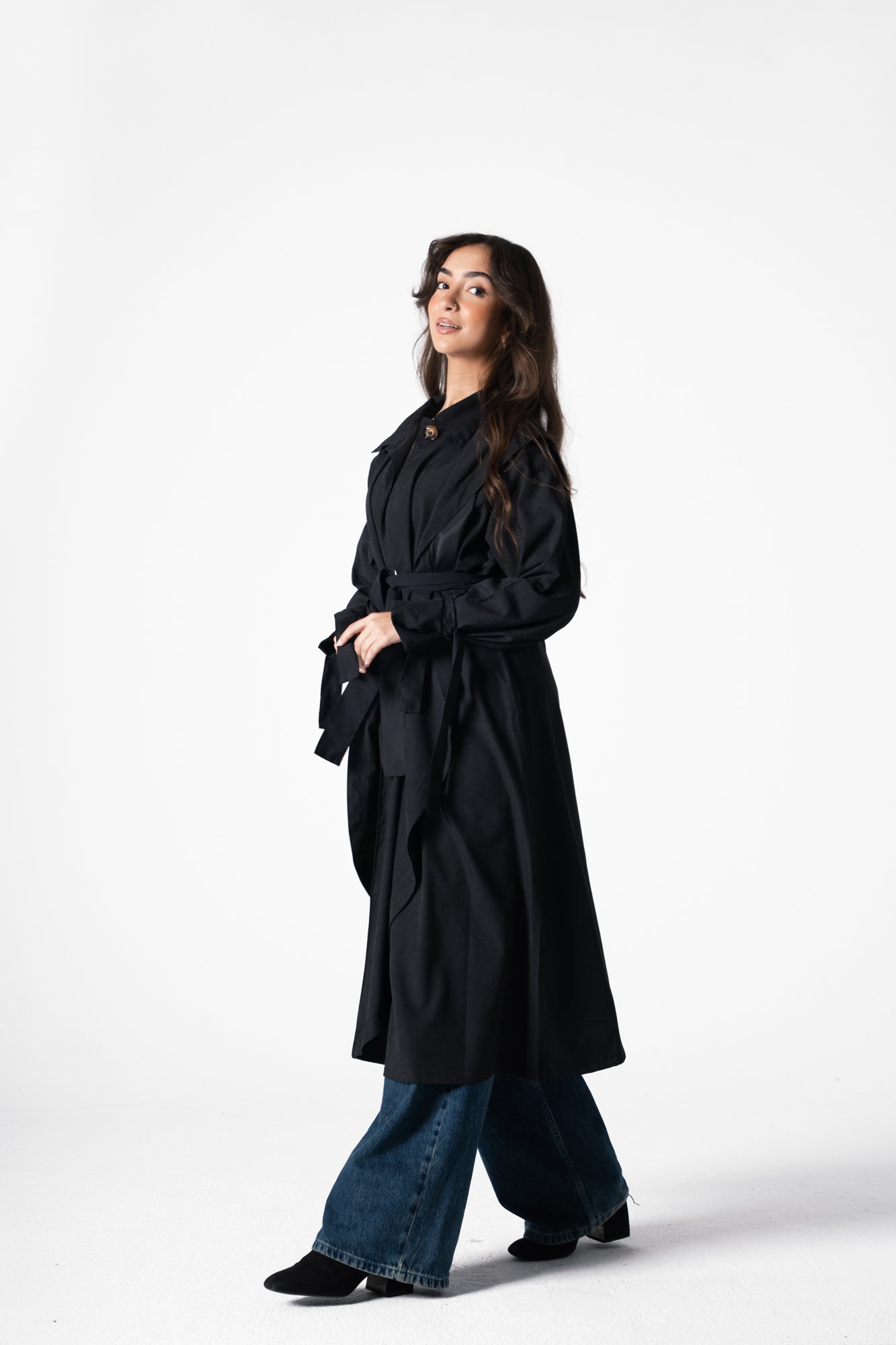 City Trench Coat in Black