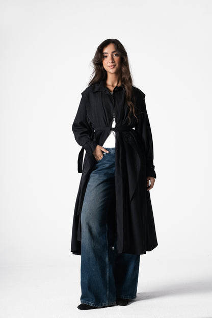 City Trench Coat in Black