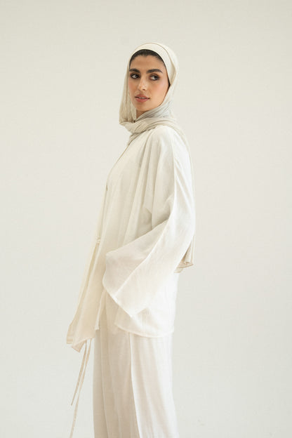 Soft Flowy Set in Offwhite