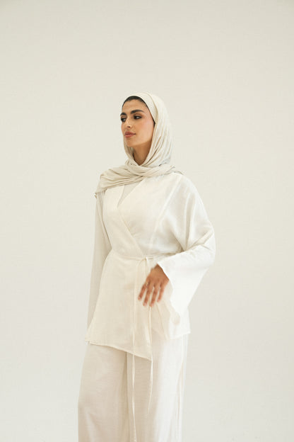 Soft Flowy Set in Offwhite