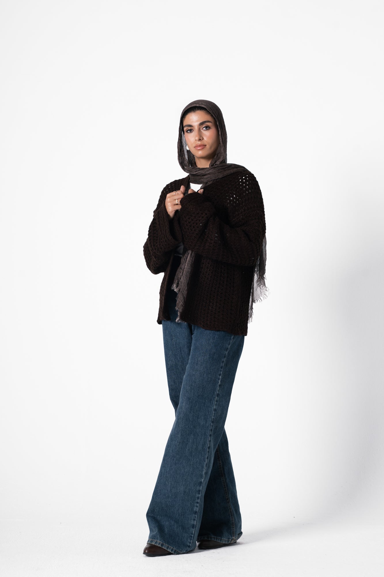 Warm Embrace Knit Cardigan in Brown