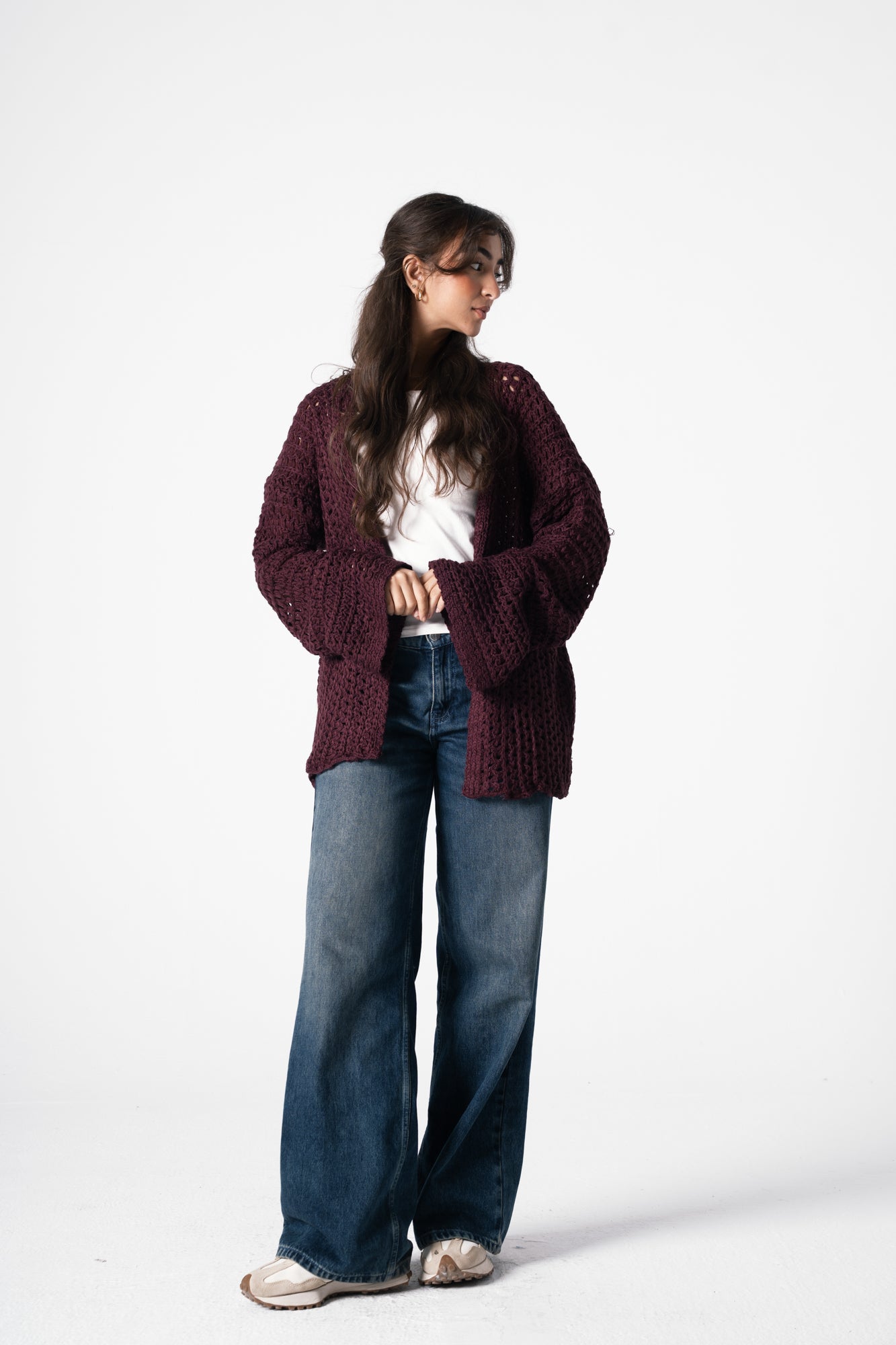 Warm Embrace Knit Cardigan in Burgundy
