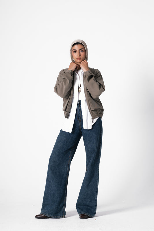 Retro Jacket in Olive