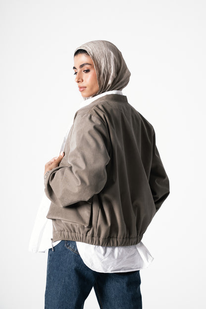Retro Jacket in Olive