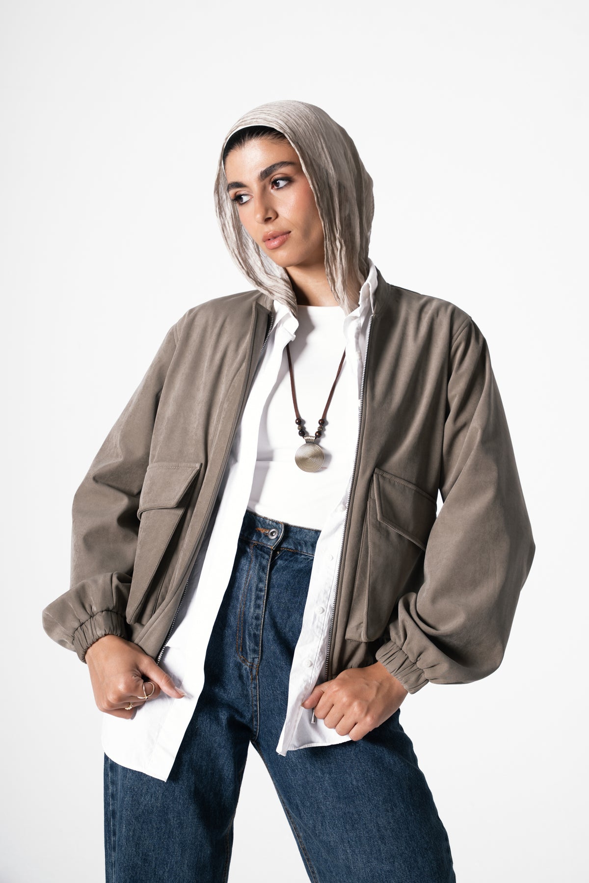 Retro Jacket in Olive