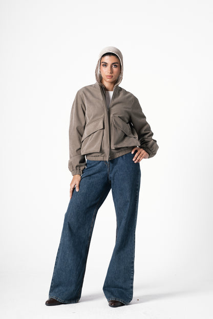 Retro Jacket in Olive