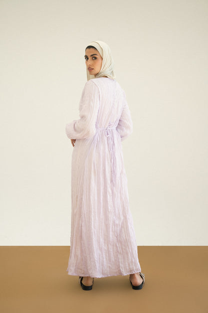 Spring Chiffon Dress in Lilac