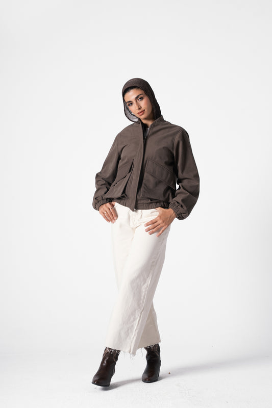 Retro Jacket in Brown