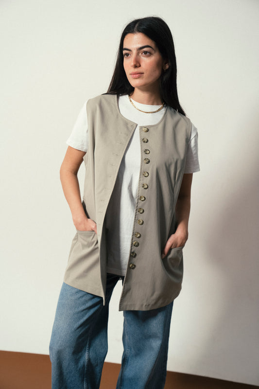 Sleek Waistcoat in Mint