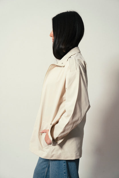 City Gabardine Jacket in Beige