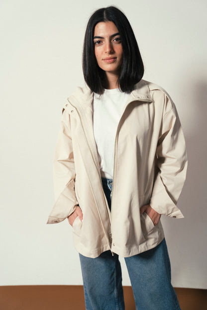 City Gabardine Jacket in Beige