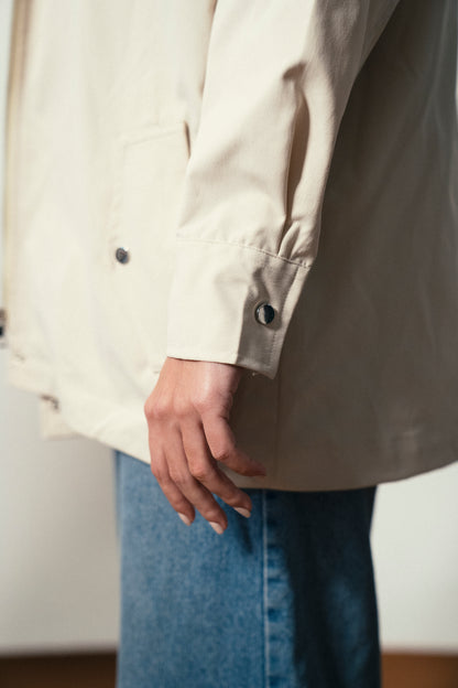 City Gabardine Jacket in Beige