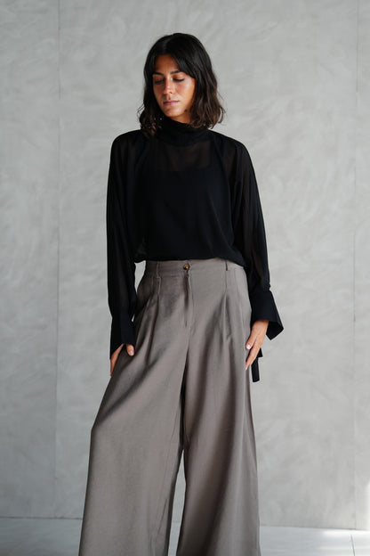 Flow Wide-Leg Pants in Olive