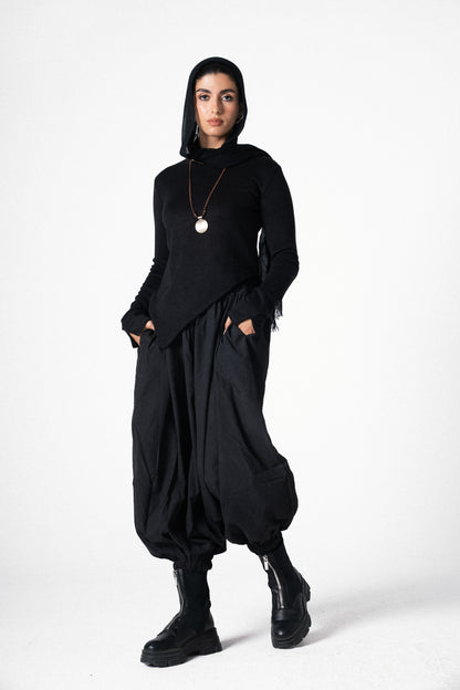 Balloon Pants in Black