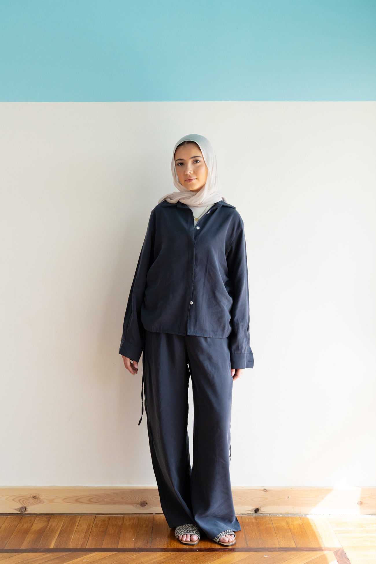 Relaxed Elegance Set in Navy