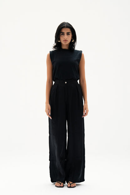 Shiny Shimmer Pants in Black