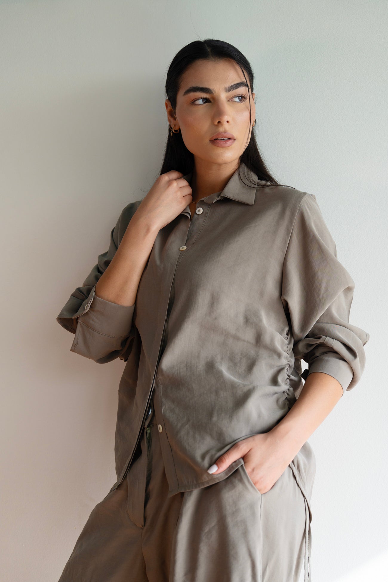 Relaxed Elegance Set in Olive