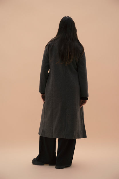 Midnight Chic Coat in Dark Grey