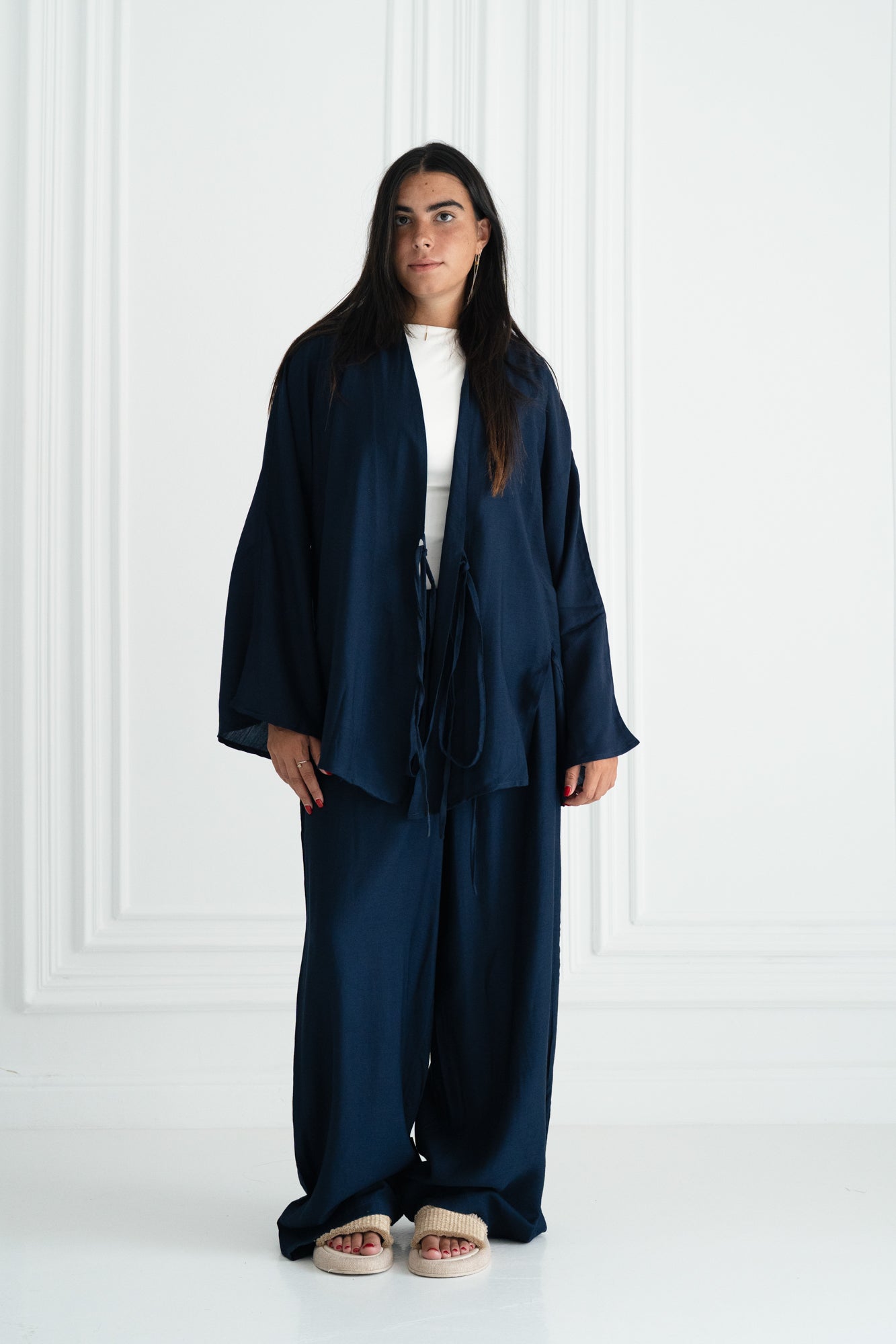 Soft Flowy Set in Navy