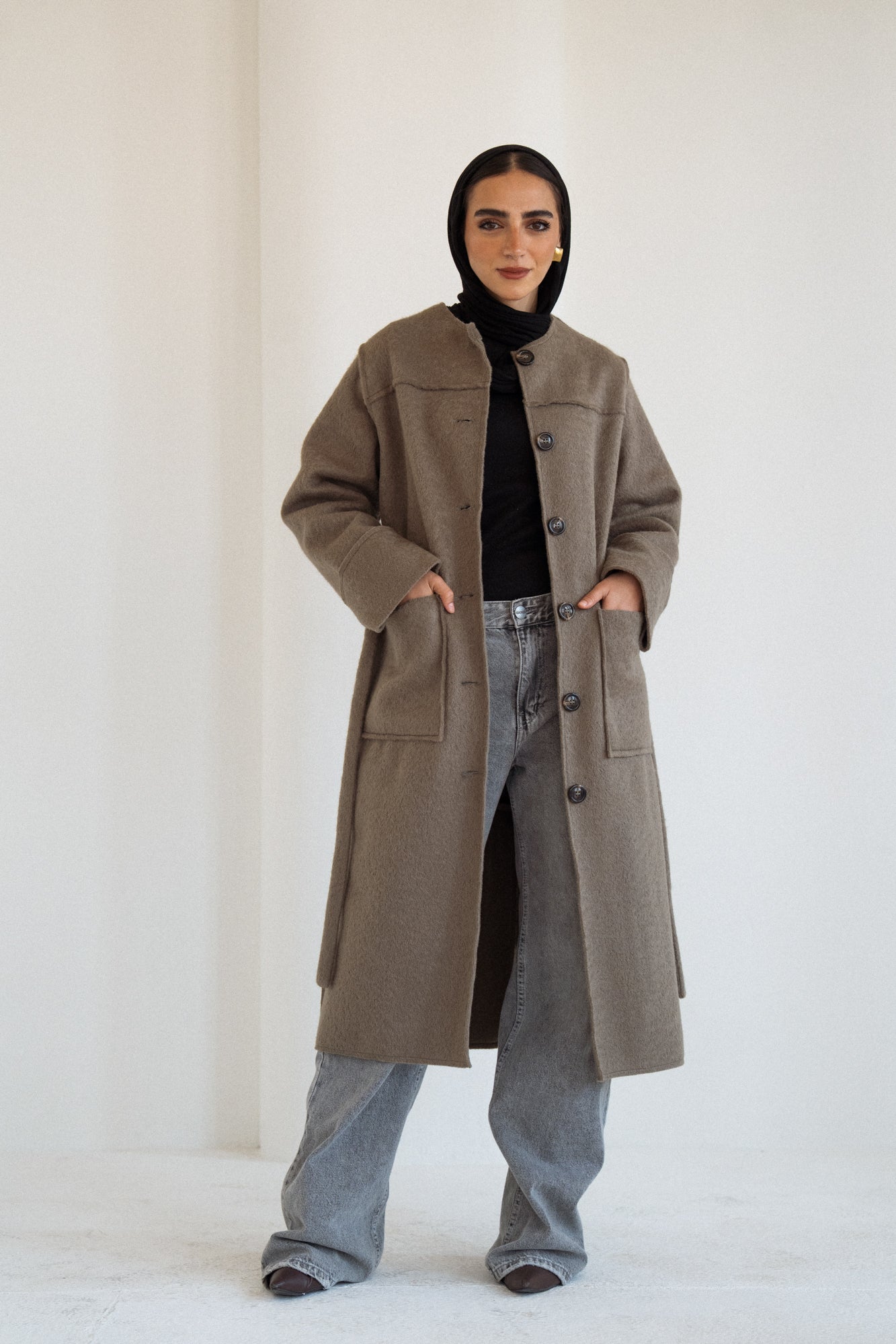 The Mohair Coat in Olive