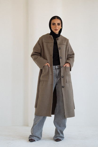 The Mohair Coat in Olive