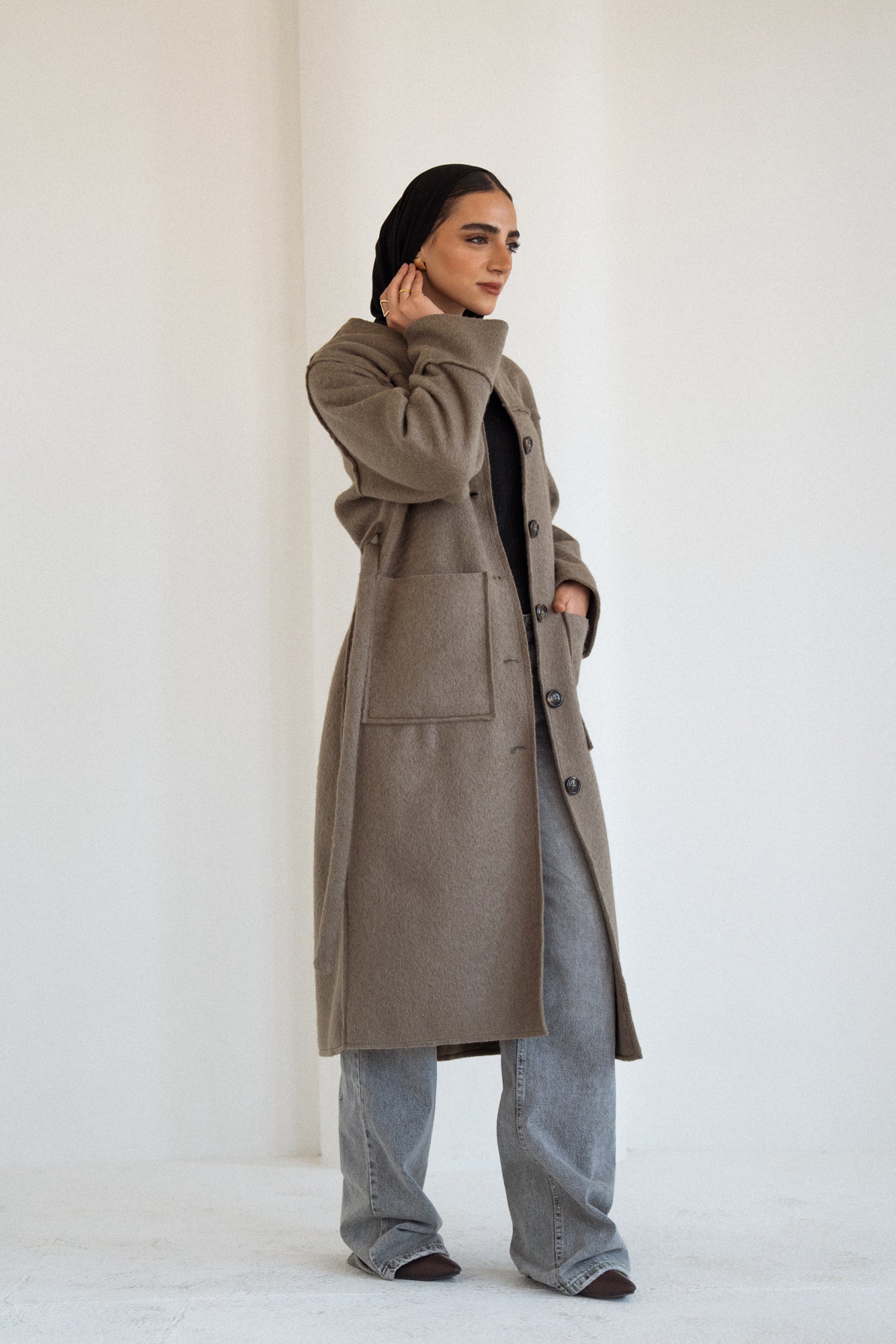 The Mohair Coat in Olive