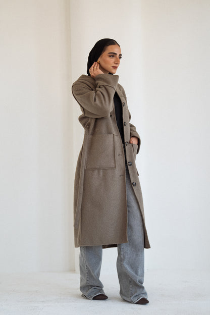 The Mohair Coat in Olive