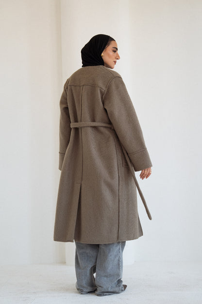 The Mohair Coat in Olive