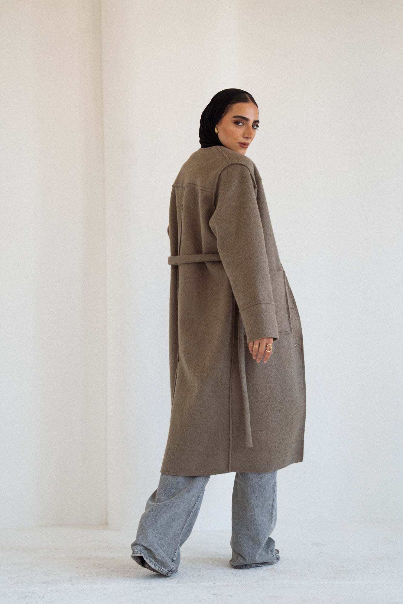 The Mohair Coat in Olive