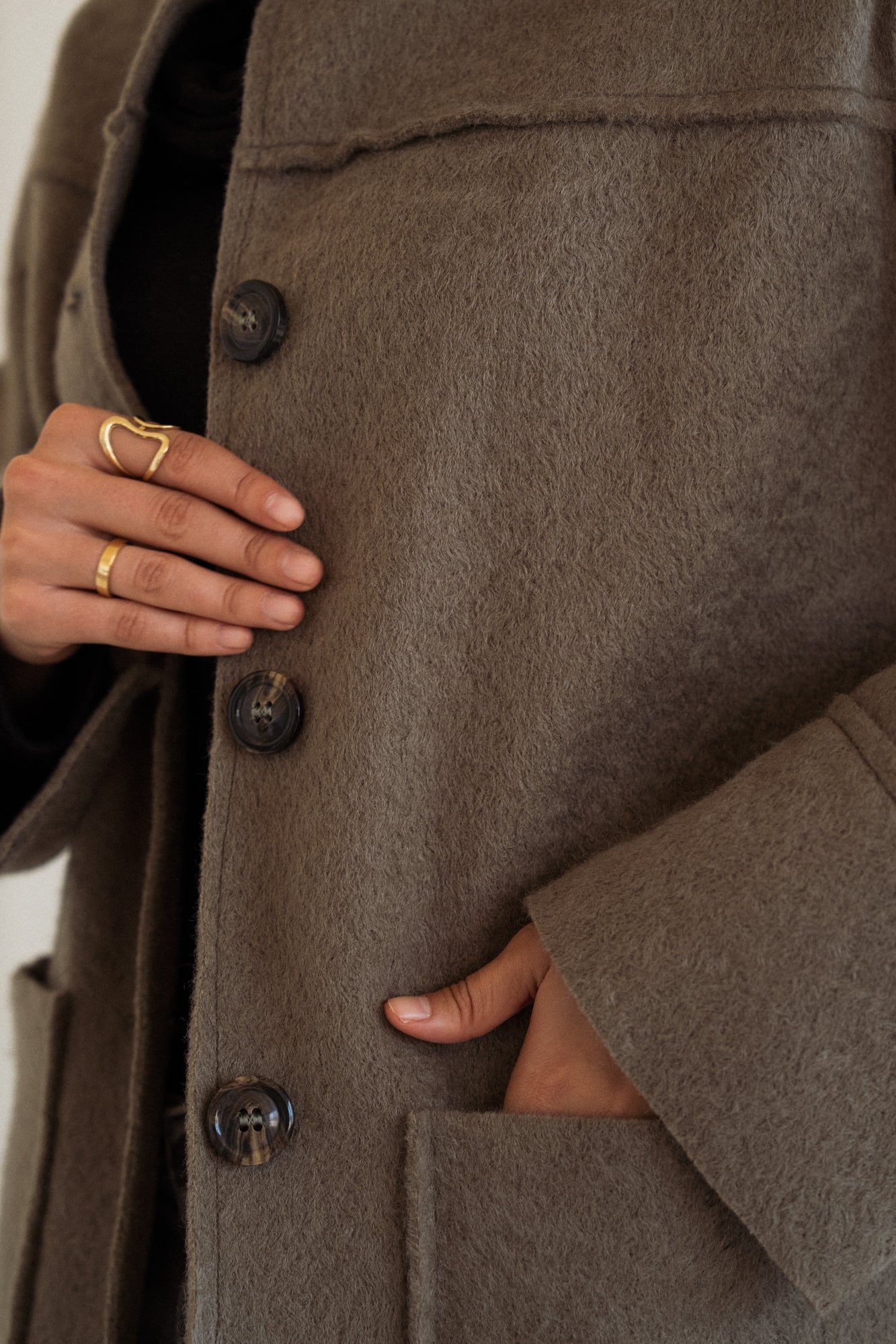 The Mohair Coat in Olive