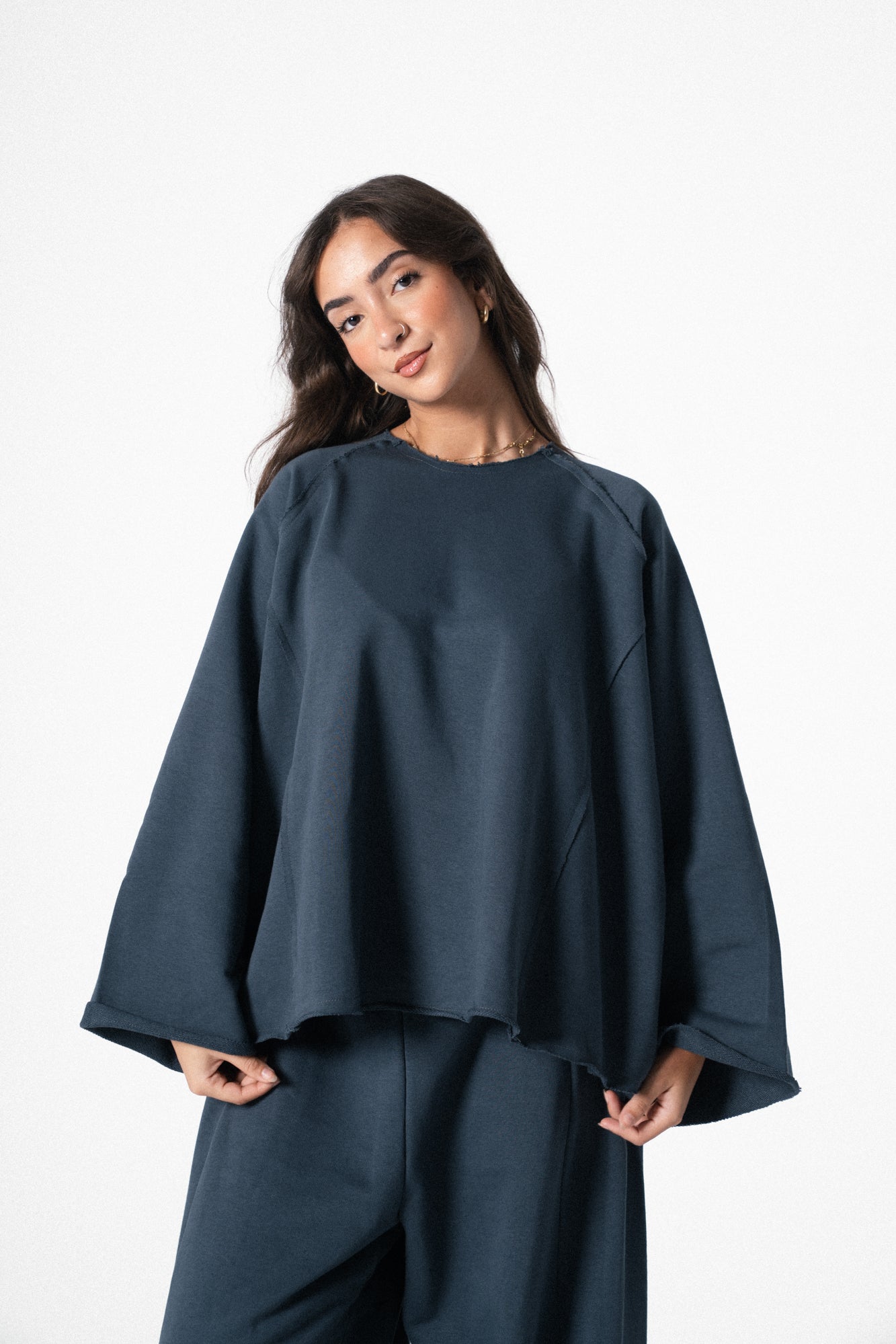 Lounge Wear Set in Navy Teal