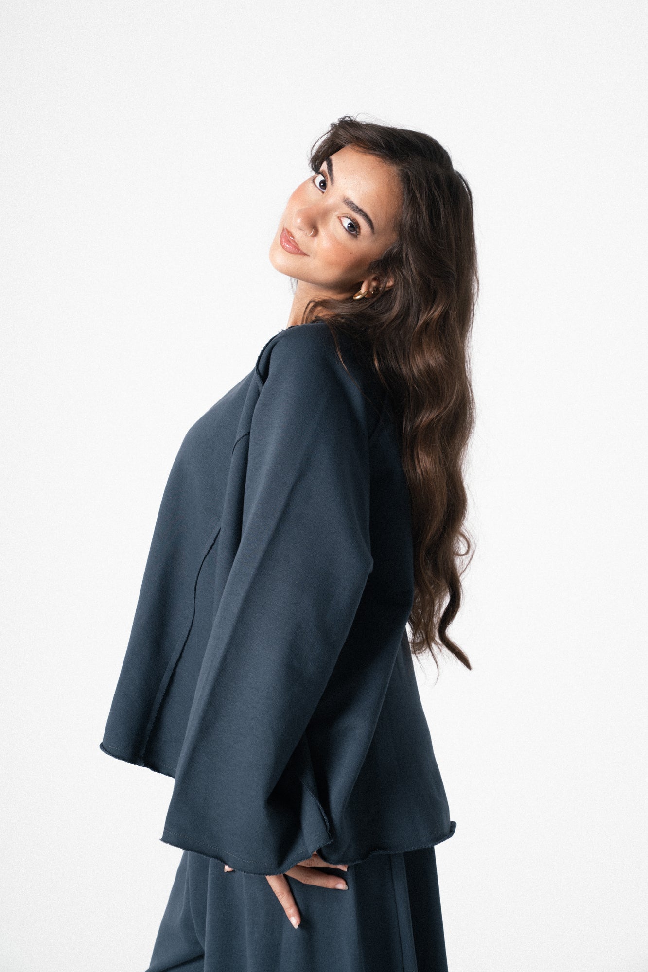 Lounge Wear Set in Navy Teal